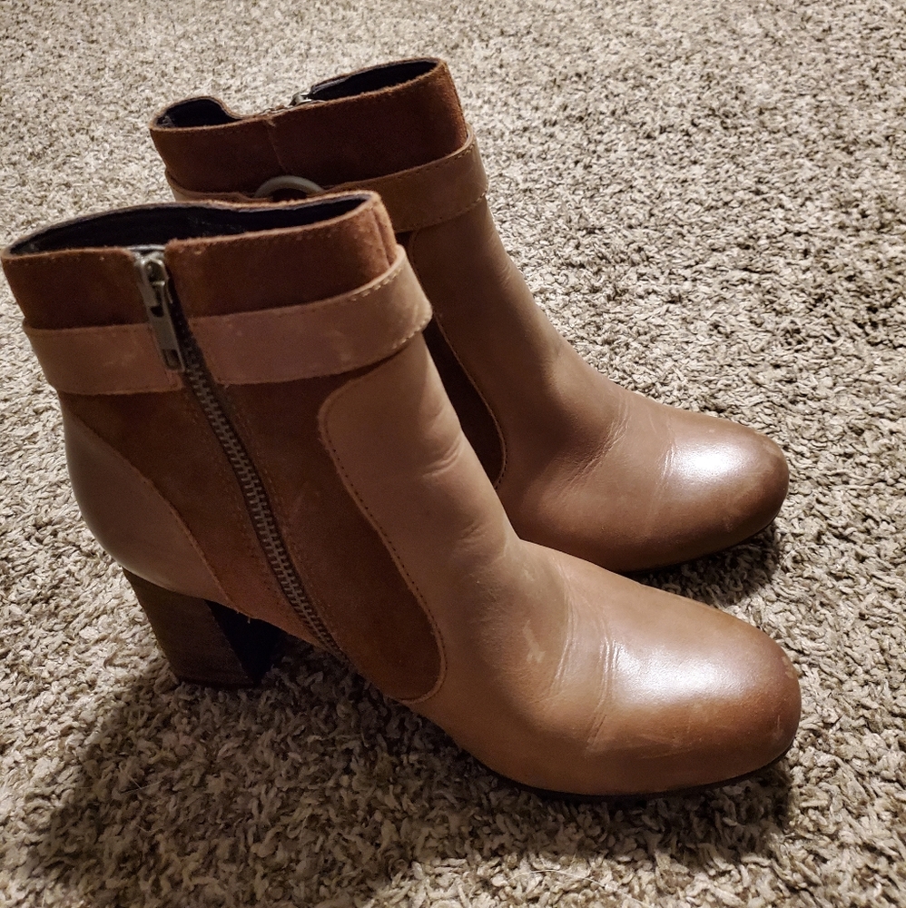 Born leather booties